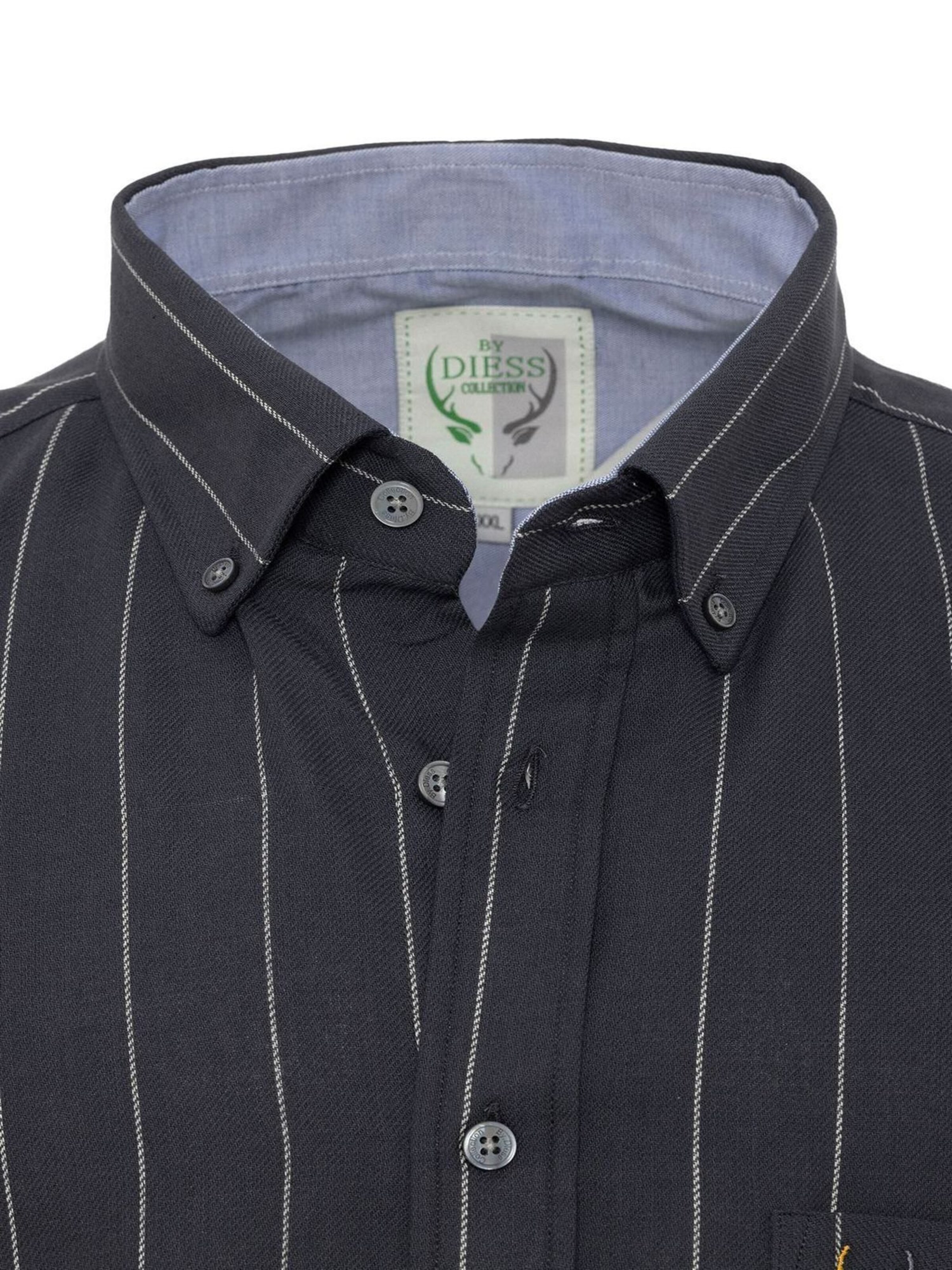 By Diess Collection Regular fit Button Up Shirt in Grey