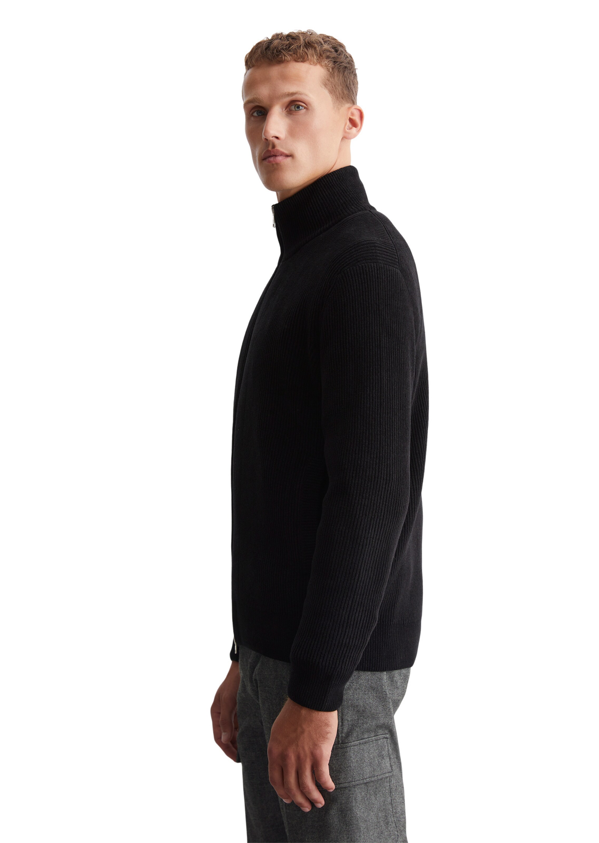 Marc O'Polo Strickjacke in Schwarz