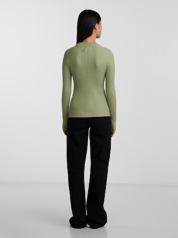 PIECES Sweater 'CRISTA' in Green