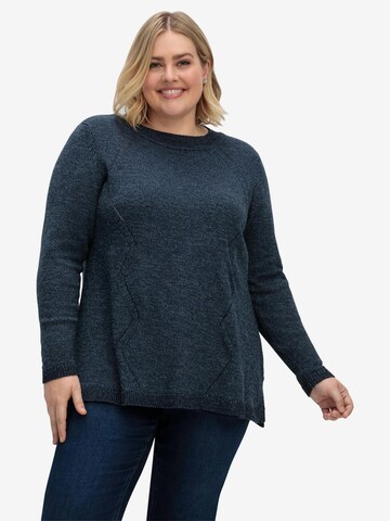 Pull-over SHEEGO en bleu : devant