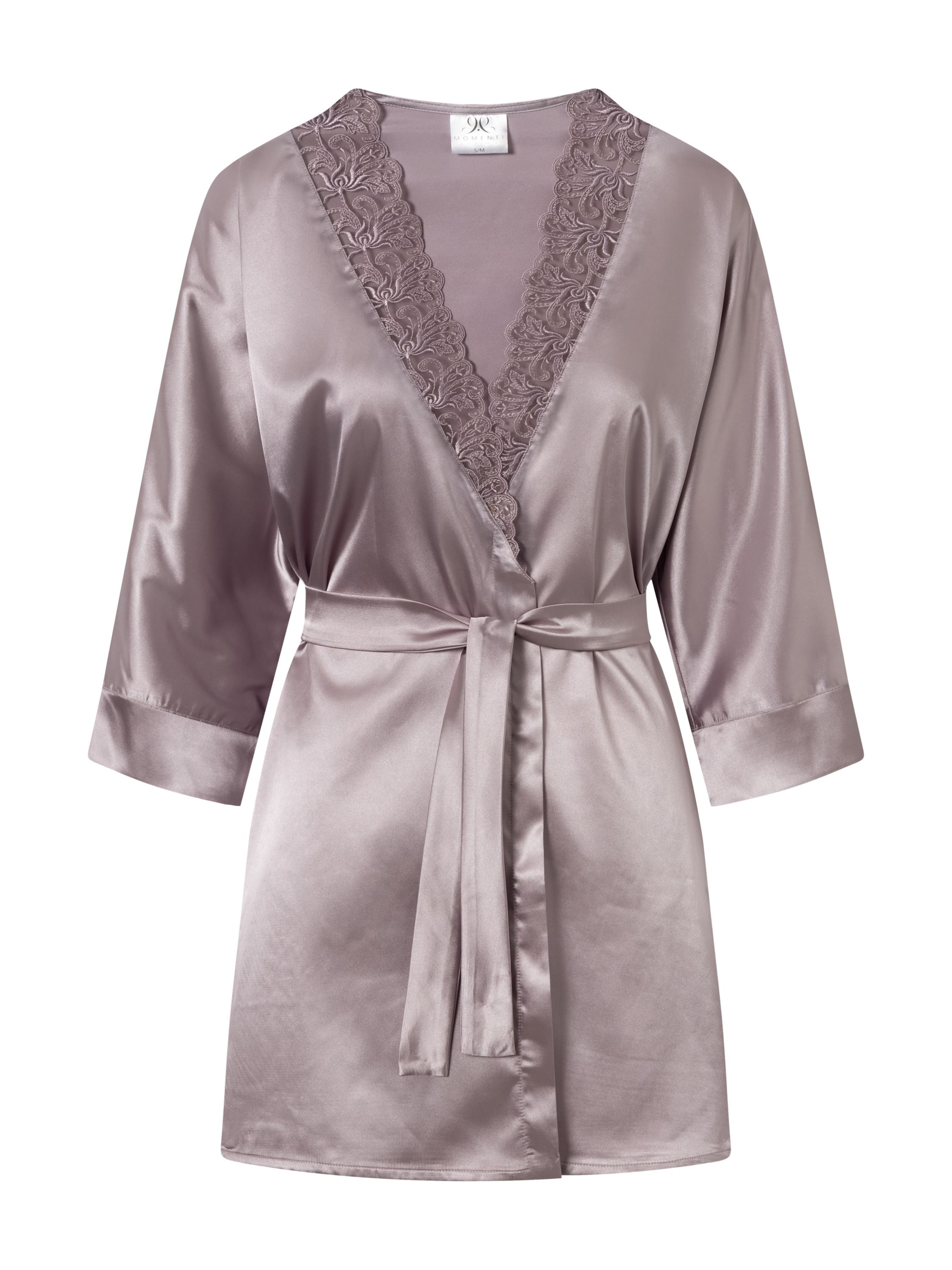 Momenti Per Me Morgenmantel 'Imperia'‌‌‌‌ in Lila: Vorderseite