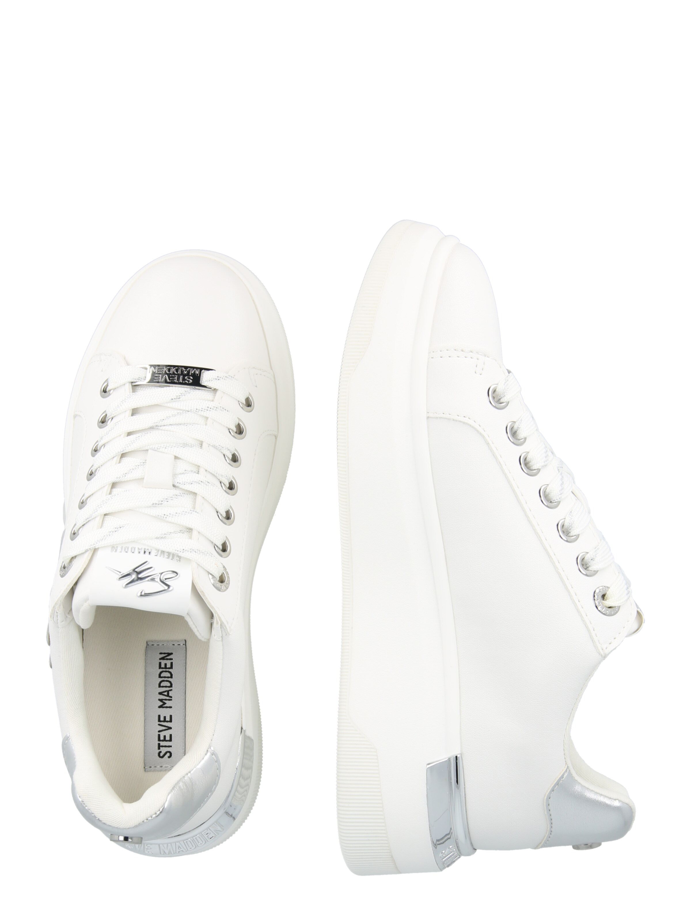 STEVE MADDEN Nizke superge 'Glacial' | bela barva