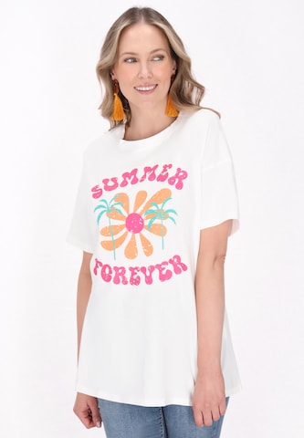 usha FESTIVAL Shirt 'Fashion Look' in Wit: voorkant