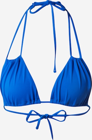 Triangle Hauts de bikini WEEKDAY en bleu : devant