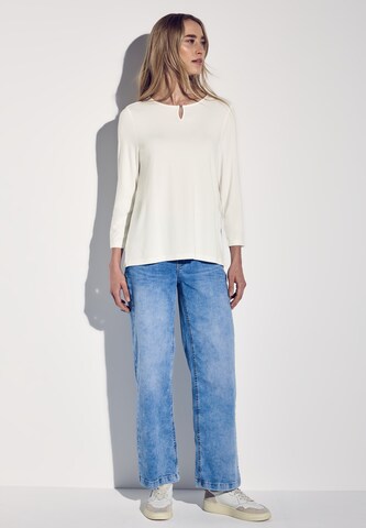 STREET ONE Jersey Shirt in Weiß