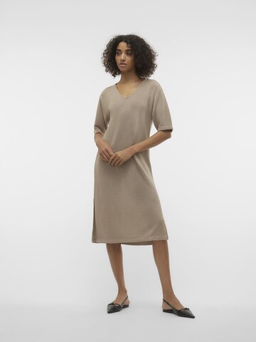 Robes en maille VERO MODA en marron