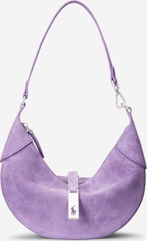 Polo Ralph Lauren Shoulder Bag in Purple: front