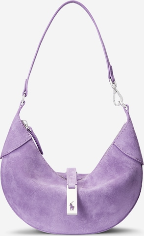 Sac bandoulière Polo Ralph Lauren en violet : devant