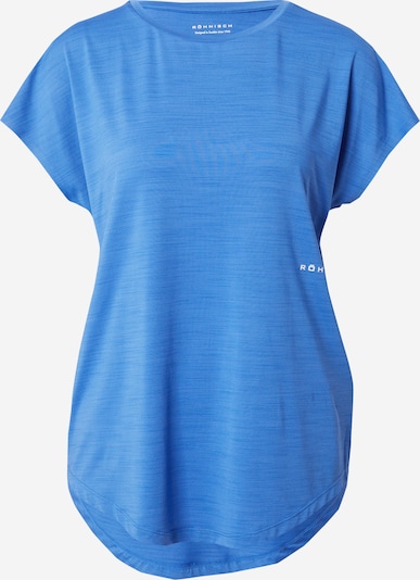 Röhnisch Functioneel shirt 'ELI' in de kleur Azuur / Wit, Productweergave