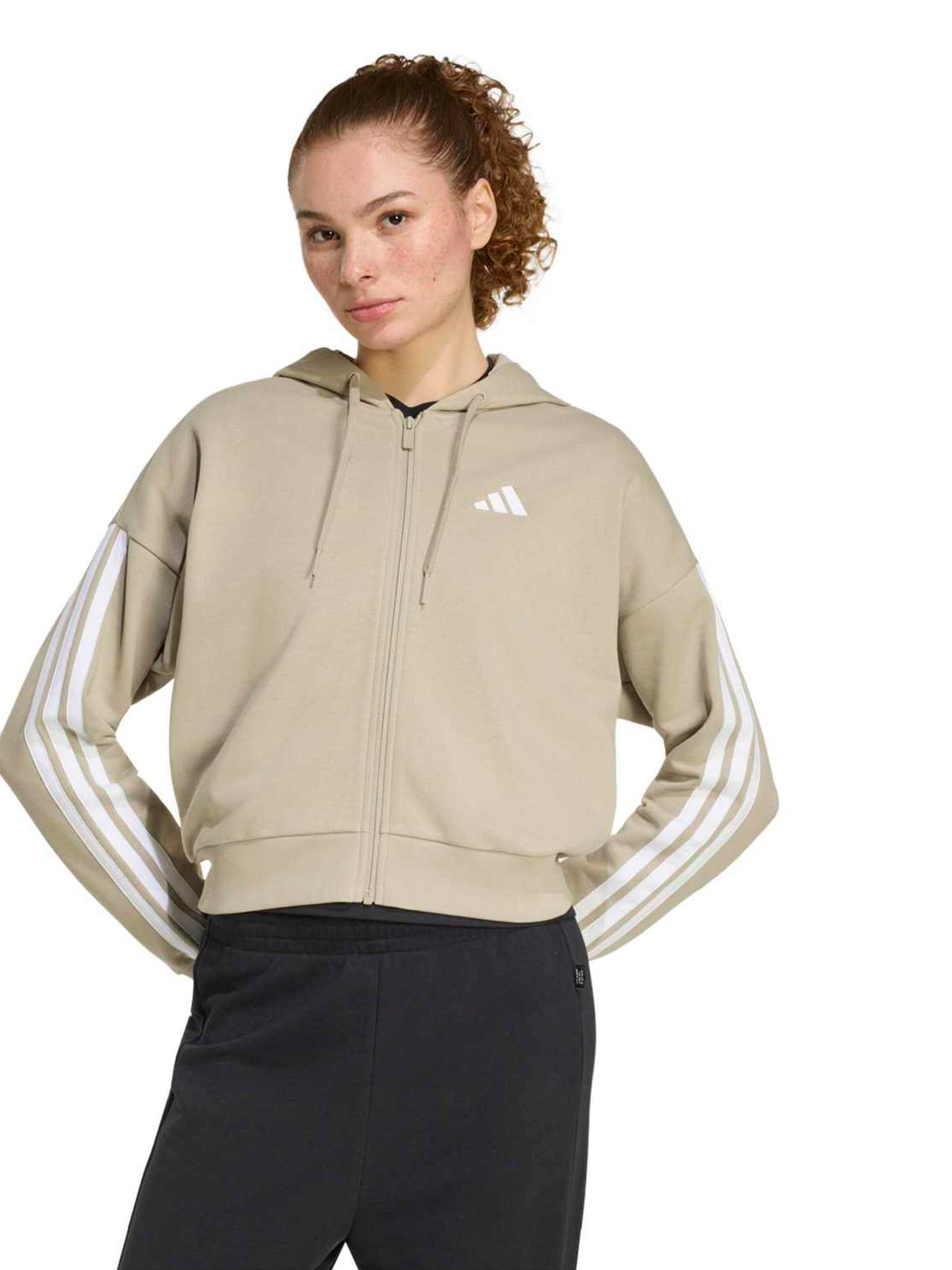 ADIDAS SPORTSWEAR Sportlik trikoojakk 'Essentials', värv roheline: eest vaates