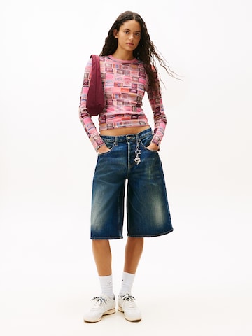 rožinė Tommy Jeans Marškinėliai 'AOP'