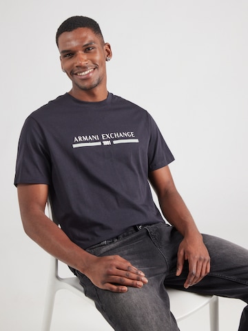 ARMANI EXCHANGE Majica | modra barva: sprednja stran