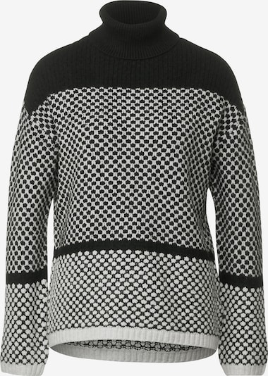 STREET ONE Pullover in schwarz / weiß, Produktansicht