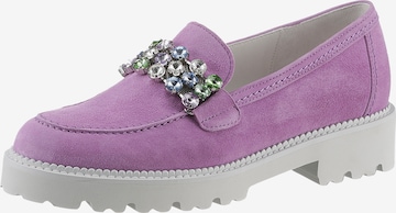 GABOR Classic Flats in Purple: front