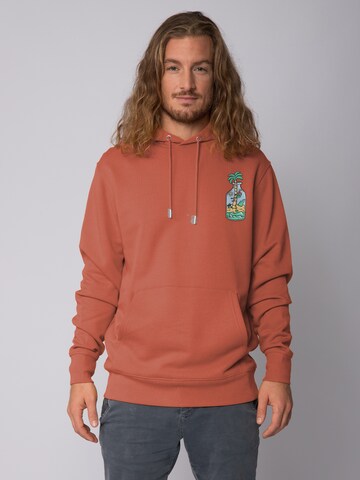 Watapparel Sweatshirt ' Holiday in a bottle ' in Braun: Vorderseite