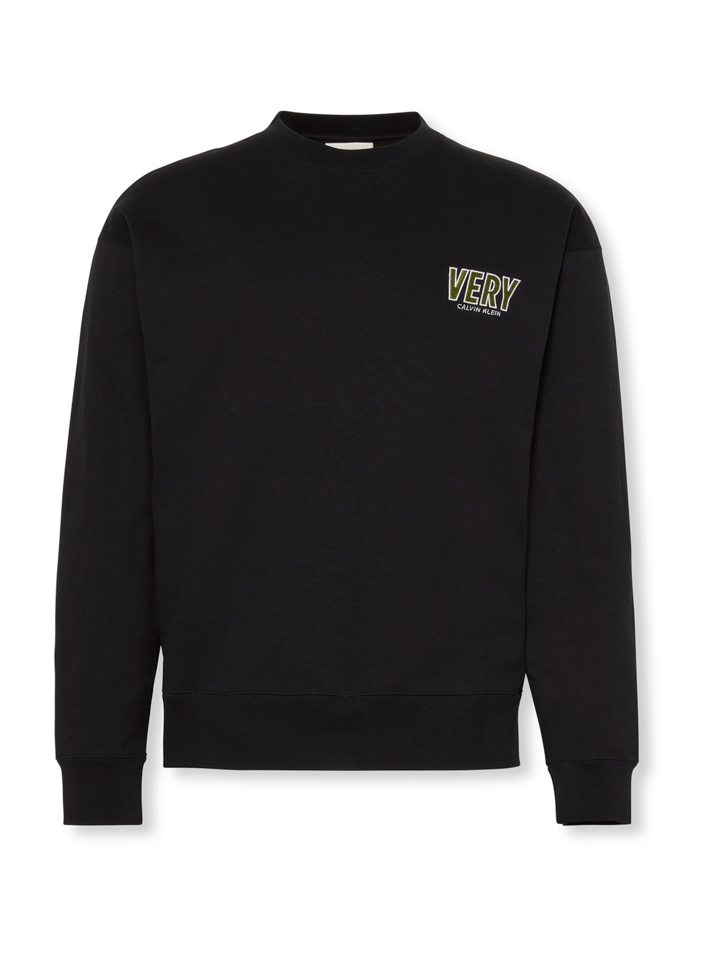 Calvin Klein Jeans - Sweatshirt em preto: frente