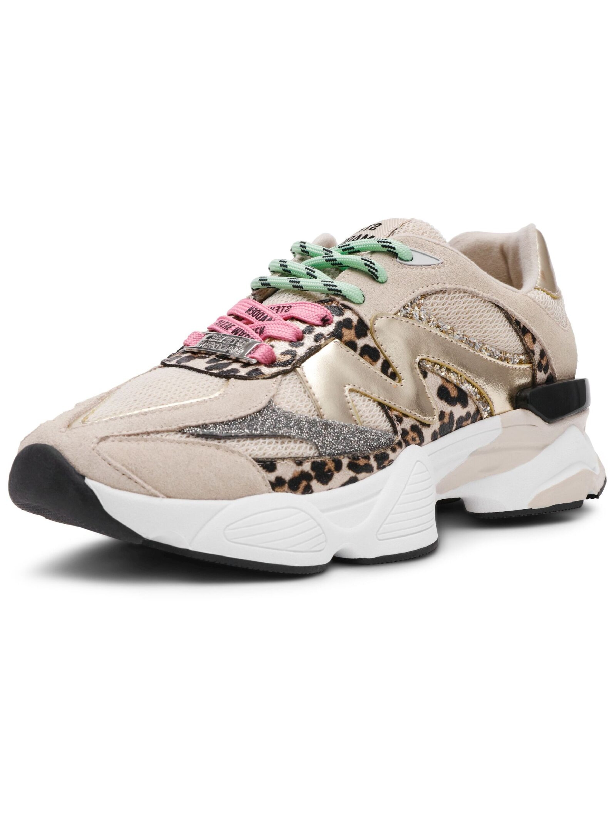 Baskets basses STEVE MADDEN en beige : devant