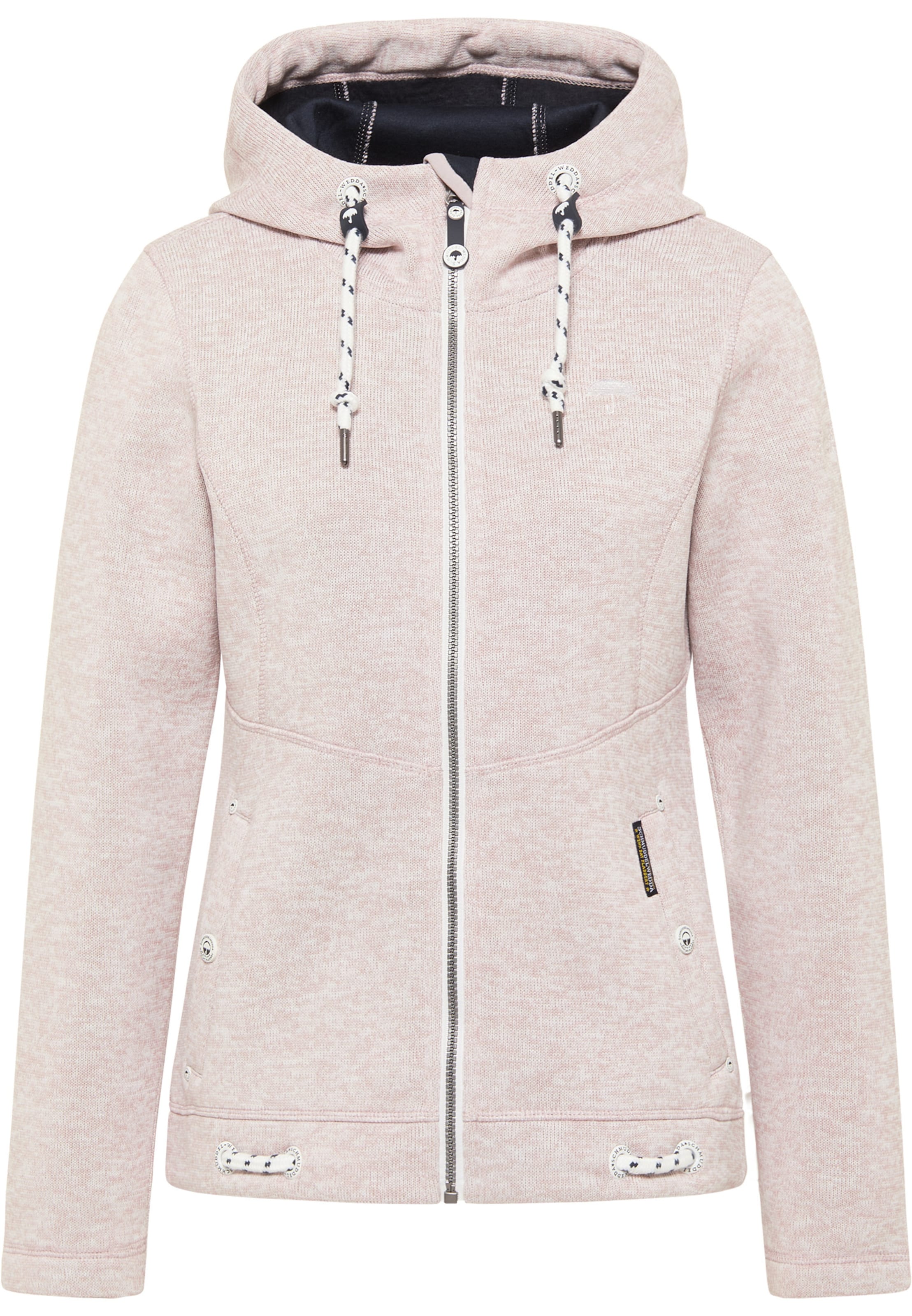 rozā Schmuddelwedda Flīsa jaka: no priekšpuses