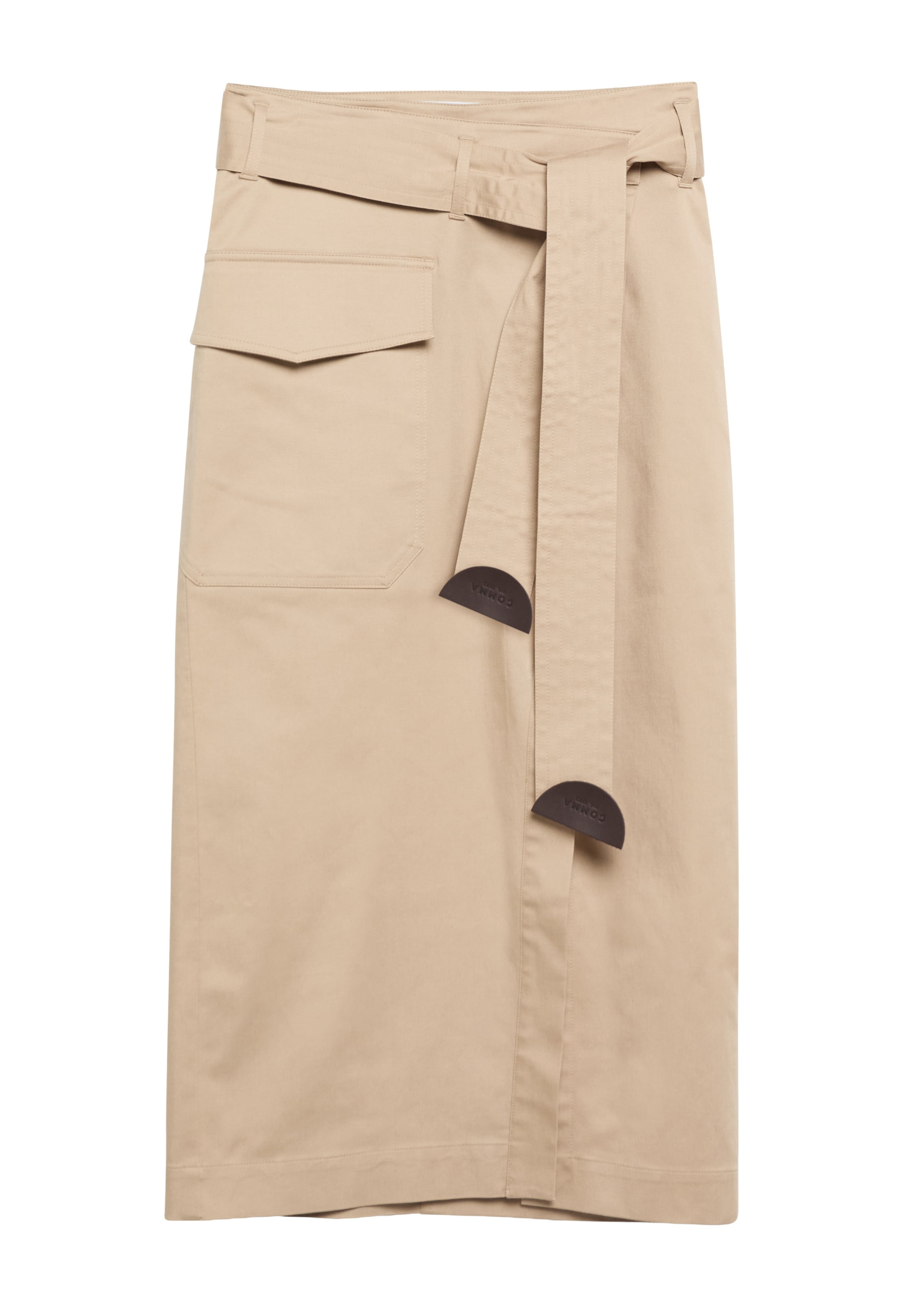 COMMA Rok in Beige: voorkant