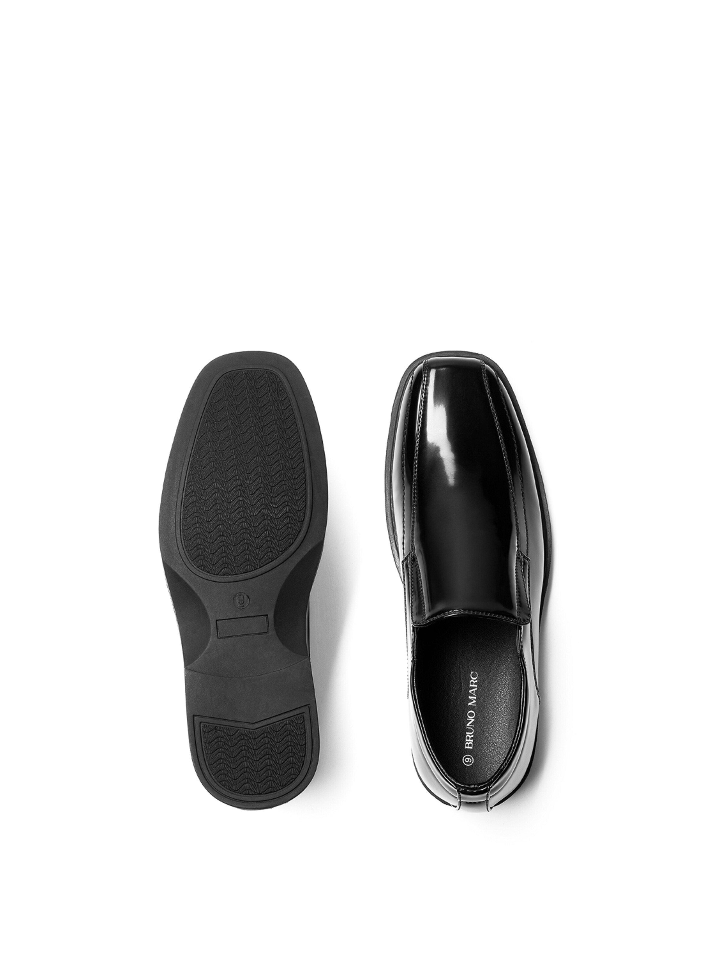 Bruno Marc Instappers 'Bruno Marc Herren Mokassin Anzugschuhe Slipper Slip on Business Schuhe' in Zwart