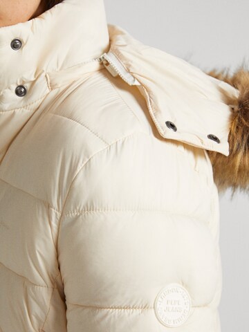 Pepe Jeans Winter Jacket 'MAY' in Beige