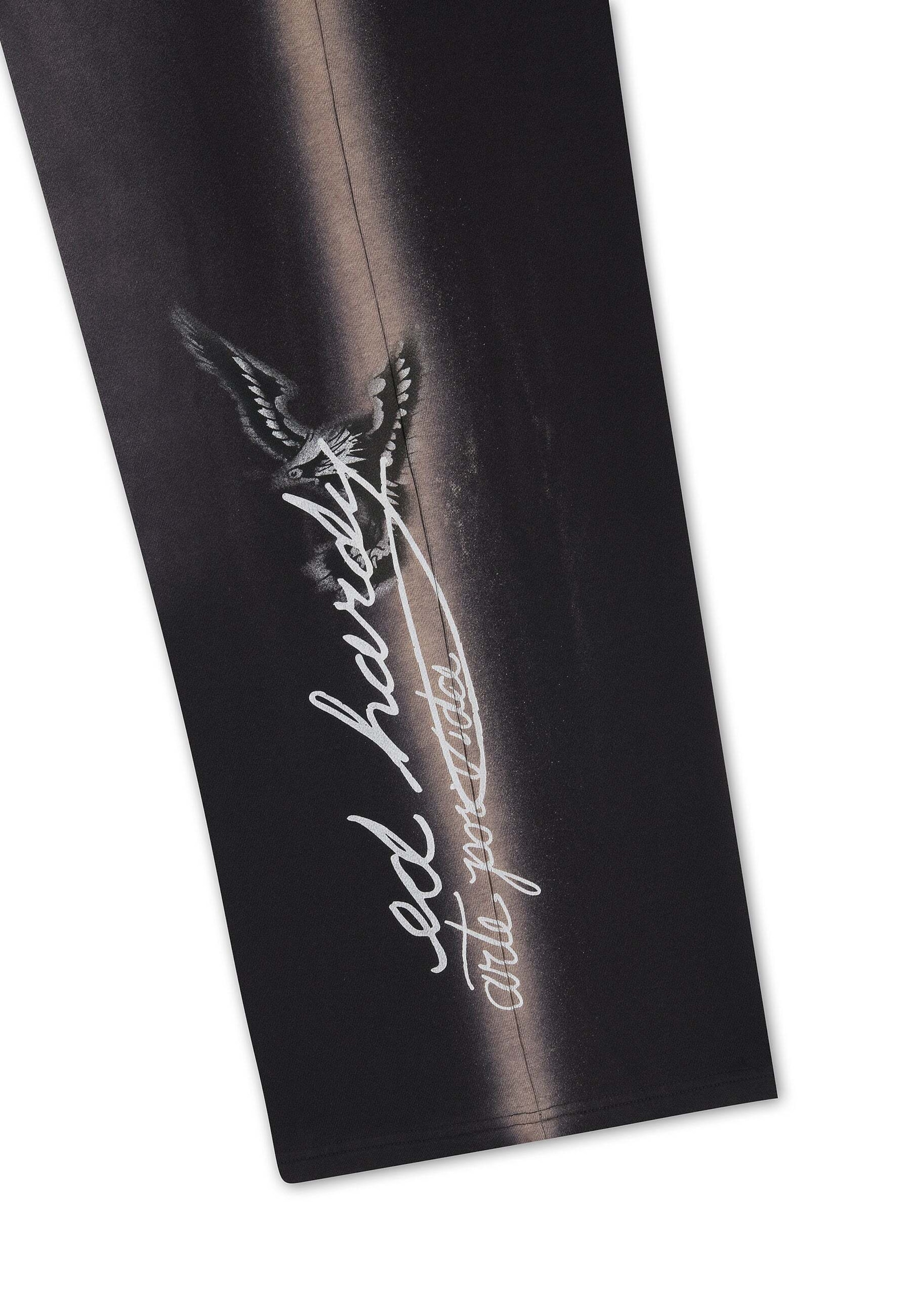 Ed Hardy - Perna larga Calças em preto
