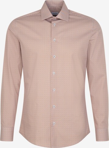 Coupe regular Chemise business 'Smart Essentials' SEIDENSTICKER en orange : devant