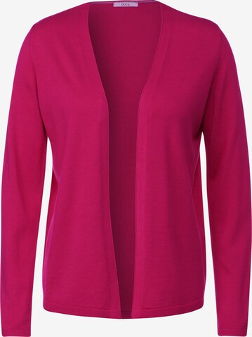 CECIL Knit Cardigan in Pink: front