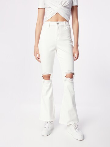 HOLLISTER Boot cut Jeans in White: front