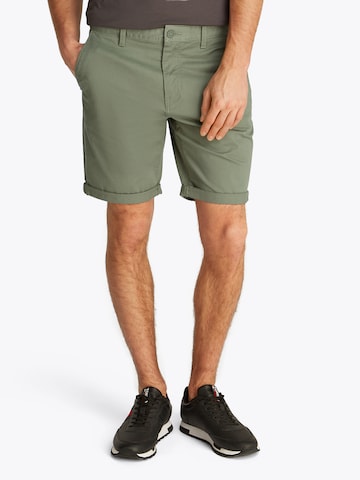 Coupe slim Pantalon chino 'SCANTON' Tommy Jeans en vert : devant