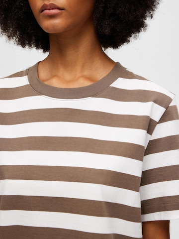 T-shirt SELECTED FEMME en marron