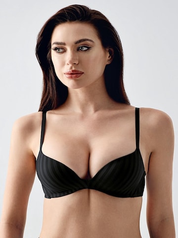 Push-up Soutien-gorge C&City en noir : devant