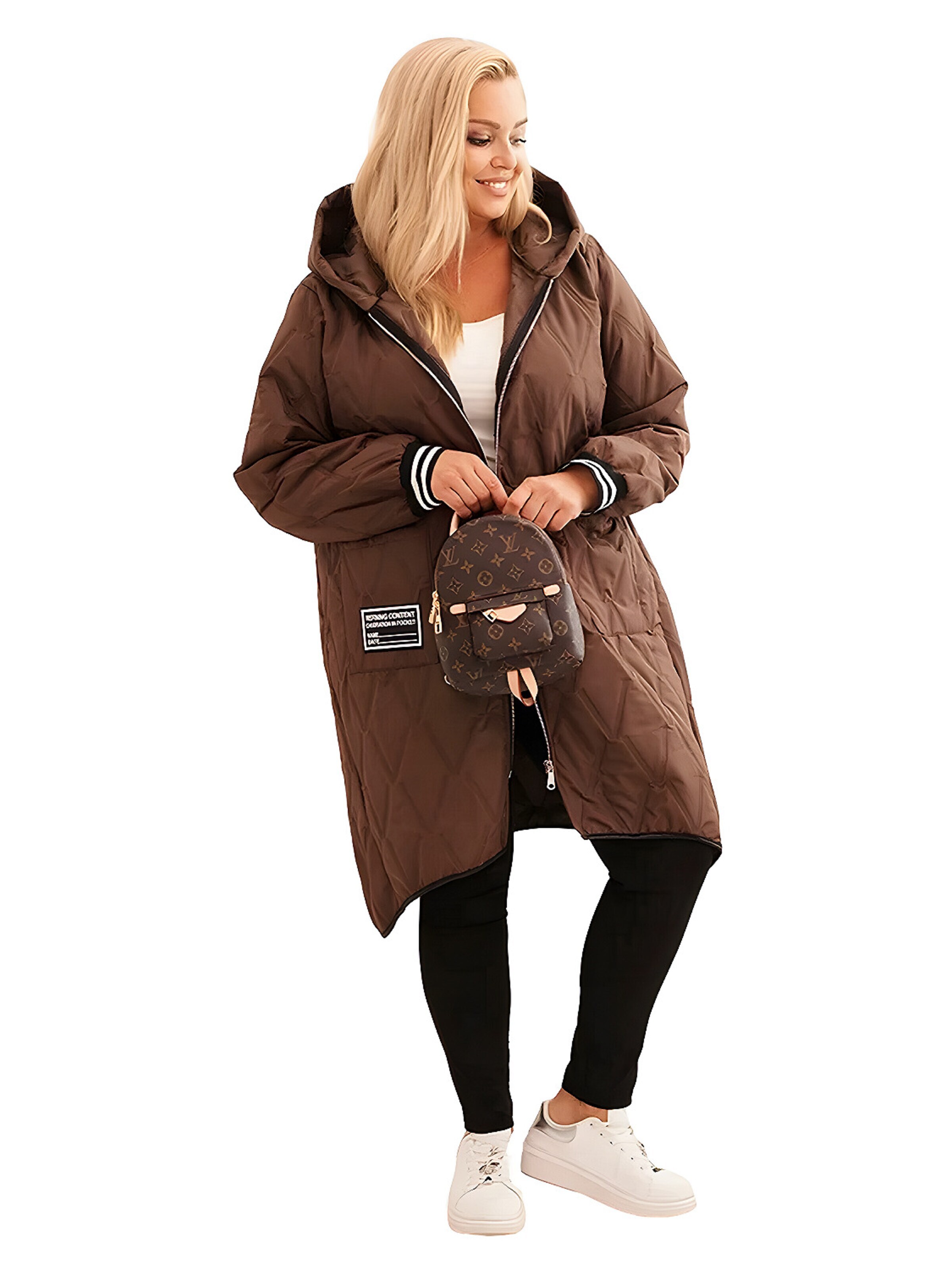 Lumera Tussenmantel in Bruin: voorkant