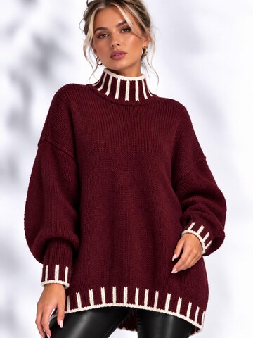 Worldclassca Oversized Cardigan in Red: front