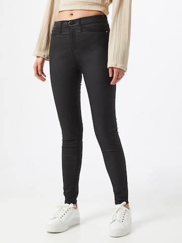 Skinny Pantaloni 'MOLLY JOYRIDE' de la River Island pe negru: față