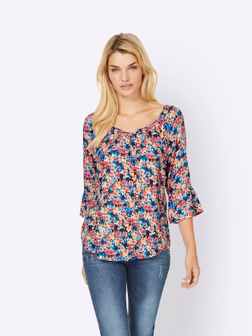 heine Blouse in Blauw: voorkant