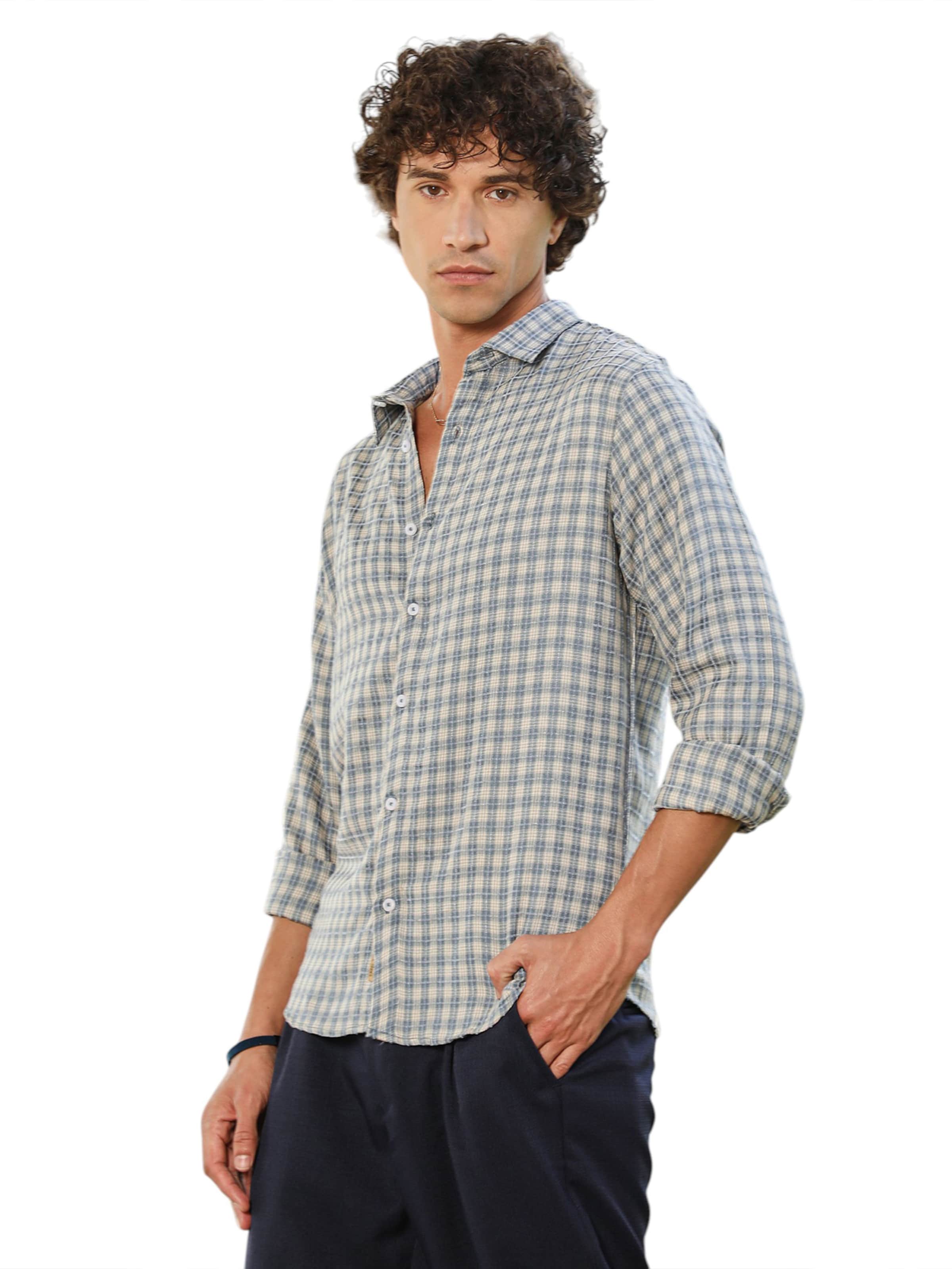 Campus Sutra Regular Fit Skjorte 'Remy' i blå