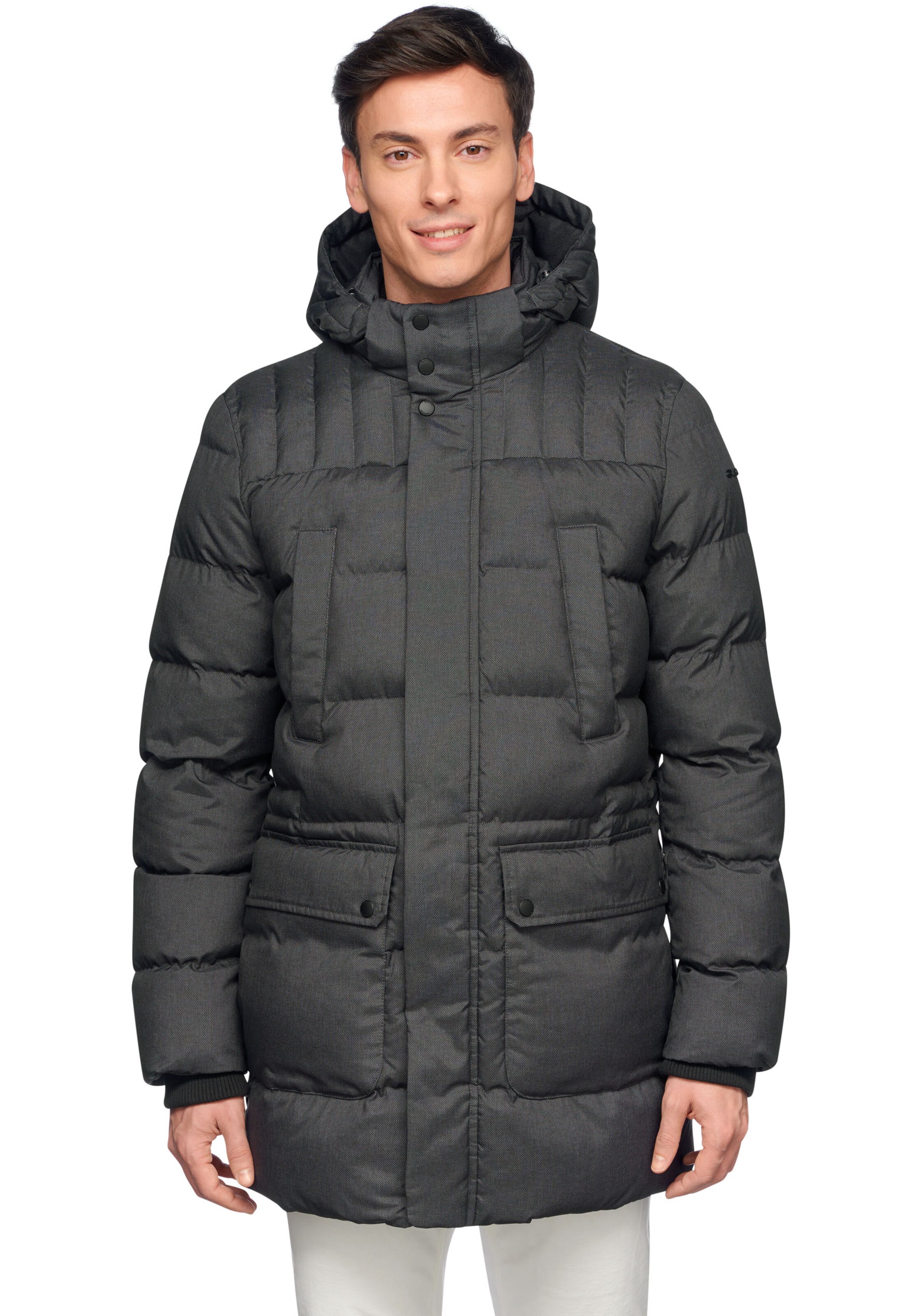 GEOX Winter Parka in Grey: front