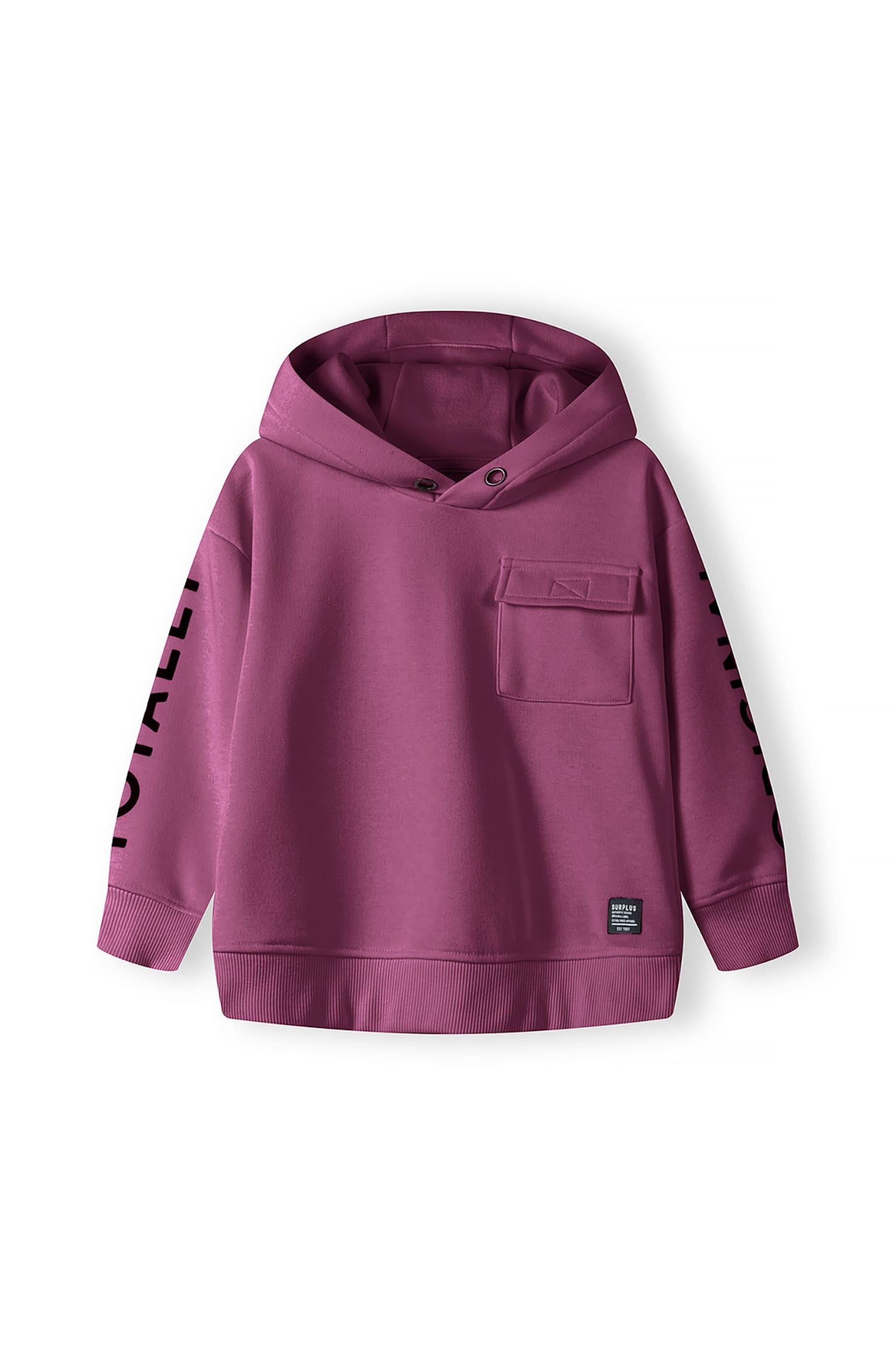 MINOTI Μπλούζα φούτερ σε λιλά: μπροστά