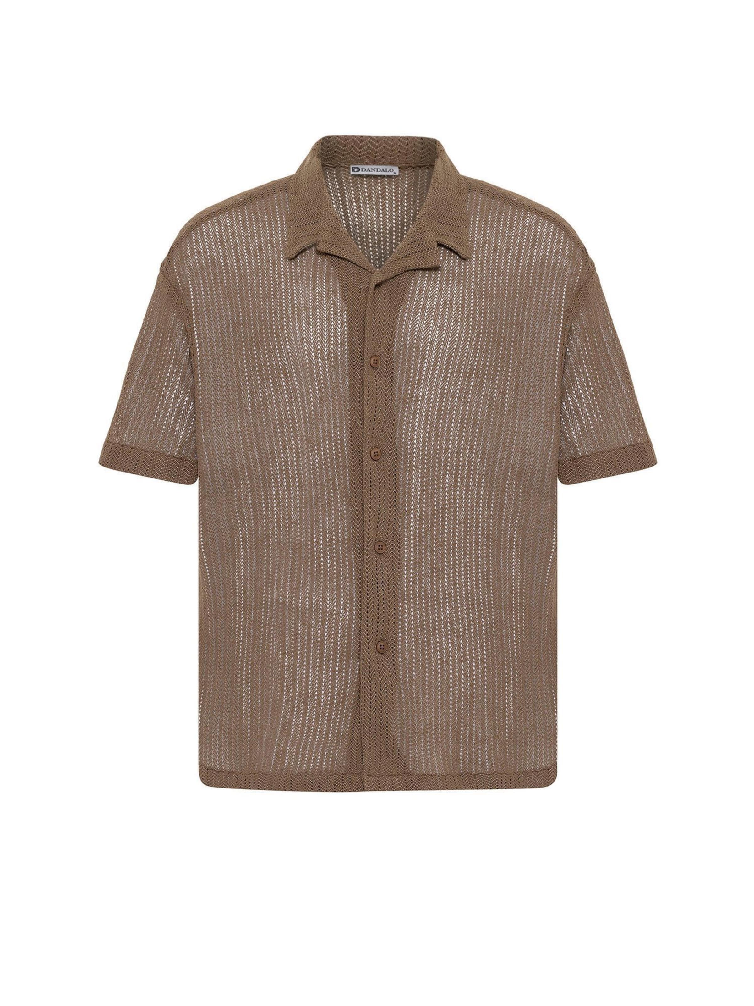 Dandalo Comfort fit Srajca | rjava barva: sprednja stran