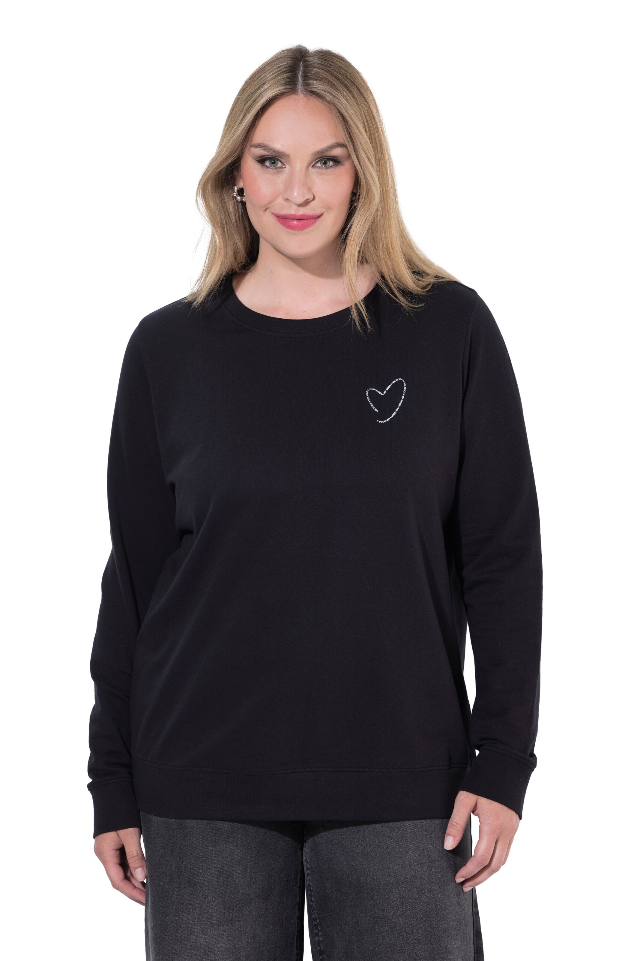 MIAMODA Sweatshirt in Black: front