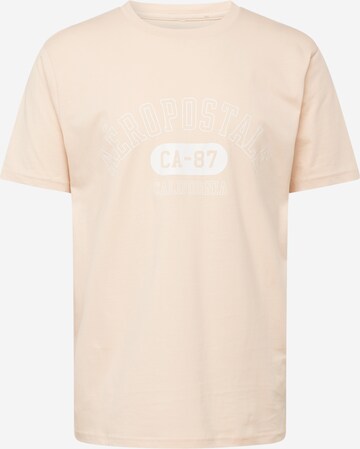 AÉROPOSTALE T-Shirt 'CA-87' in Pink: predná strana