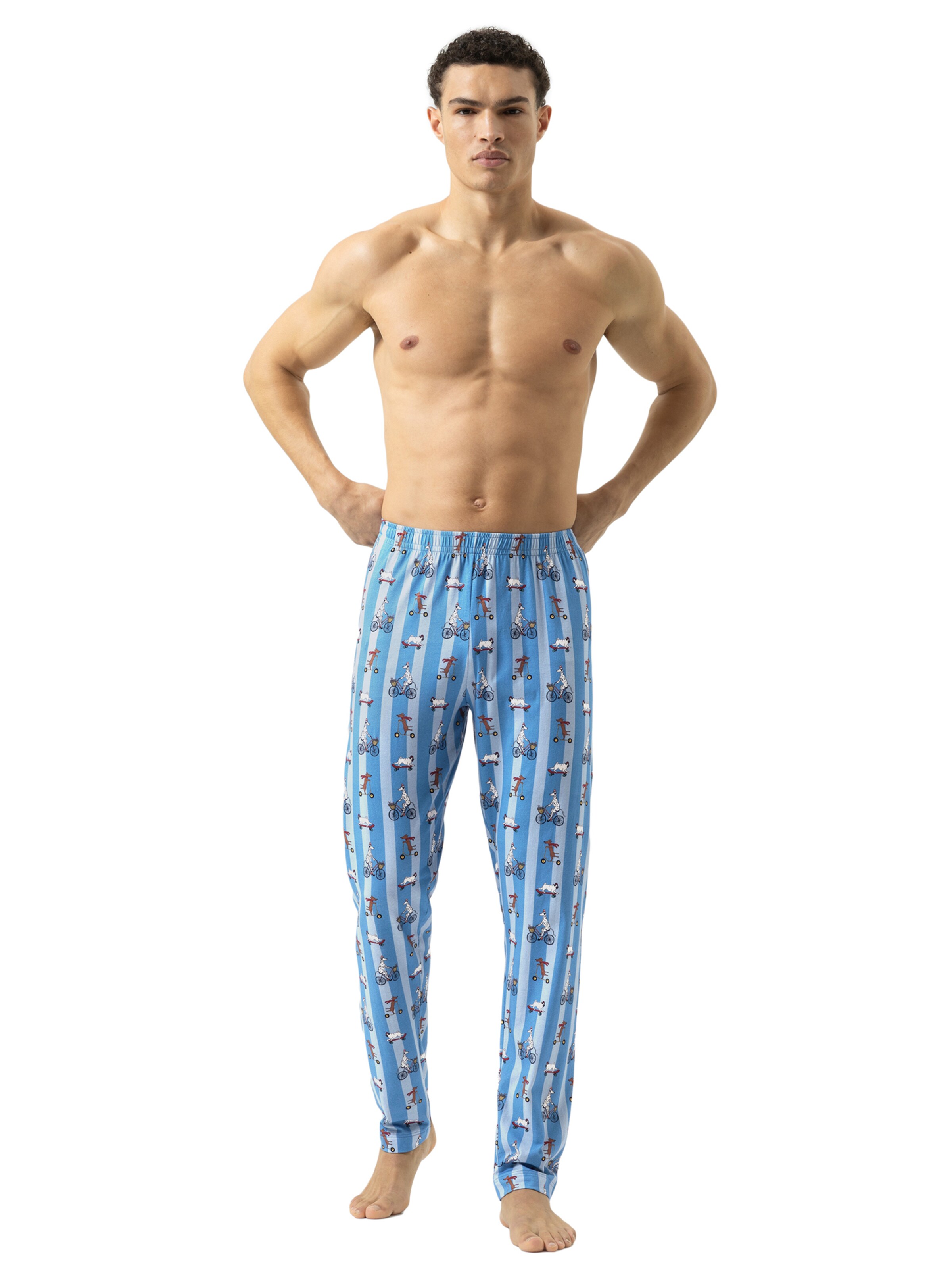 Pantalon de pyjama 'Funny Dogs' Mey en bleu