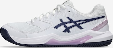 ASICS Athletic Shoes 'Dedicate 8' in White: front