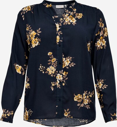Camicia da donna 'NEWMARRAKESH' ONLY Carmakoma di colore blu / marrone / giallo / bianco, Visualizzazione prodotti