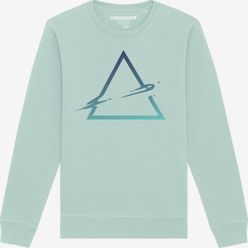 Watapparel Sweatshirt ' Triangle ' in Blau: Vorderseite