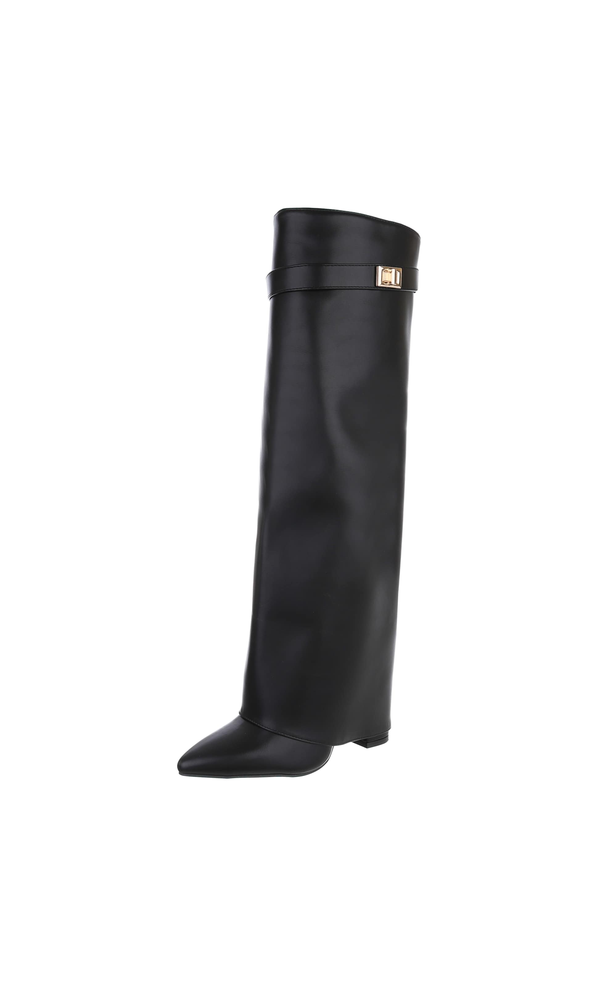 Ital-Design Stiefel in Schwarz: Vorderseite