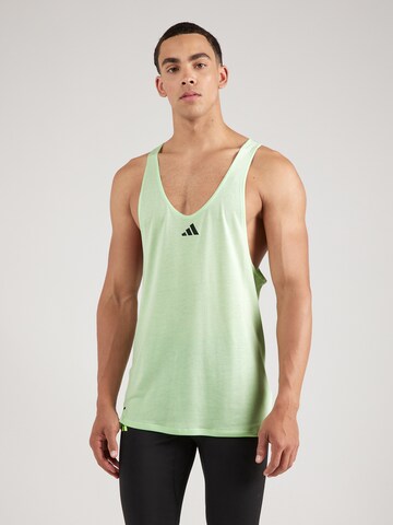 ADIDAS PERFORMANCE Performance Shirt 'Workout Stringer' in Green: front