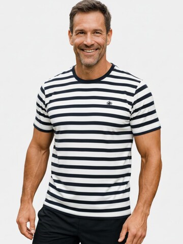 Maglia funzionale 'Line One Rundhals T-Shirt mit Print' di Line One in blu