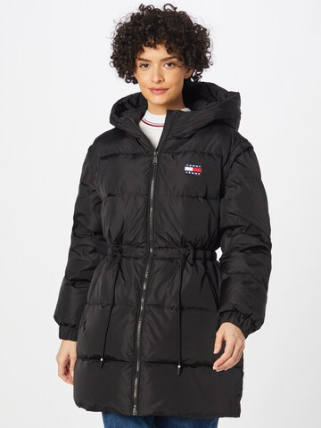 Tommy Jeans Winterjacke in Schwarz: predná strana